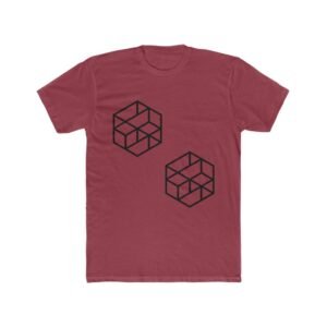 Twin Geometric Cubes (Black Print)