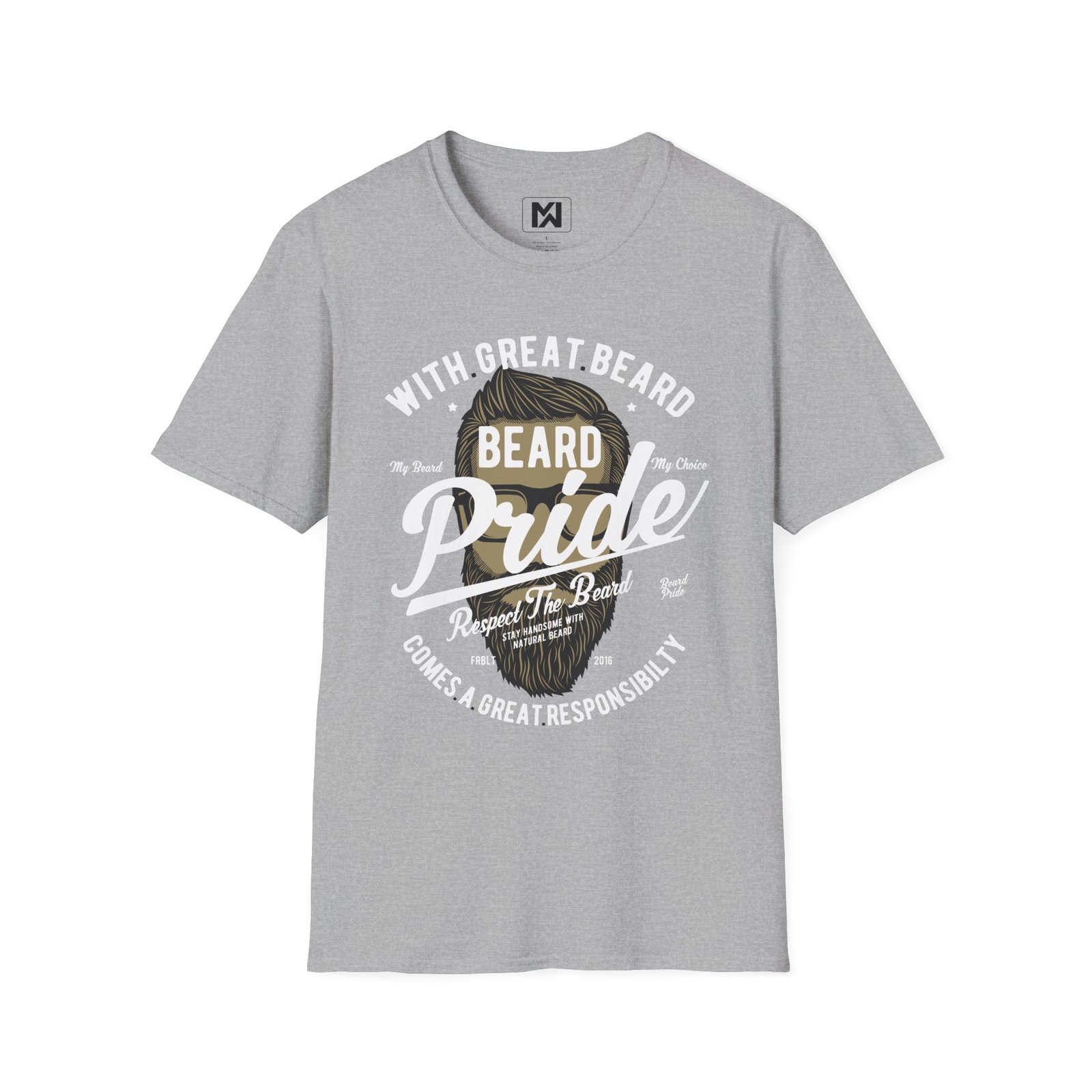 With Great Beard Comes Great Responsibility T-Shirt - Image 17