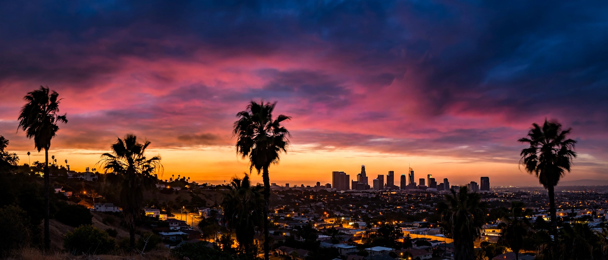 LA sunset over Los Angeles
